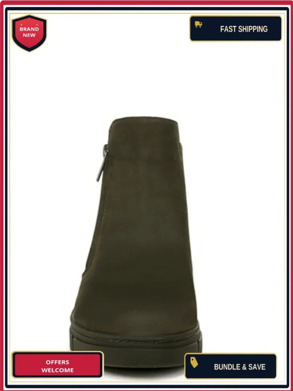 Vionic Uptown Sur Ankle Booties Waterproof Wedge Heel